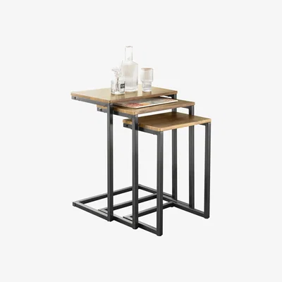 The Range SoBuy Nesting Tables Set of 3 Coffee Tables - Brown