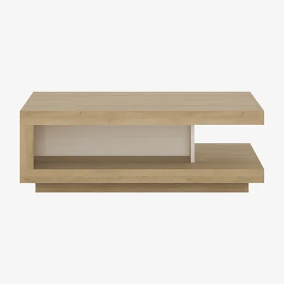 The Range Jonas & James Lelia Designer Coffee Table - Oak/White