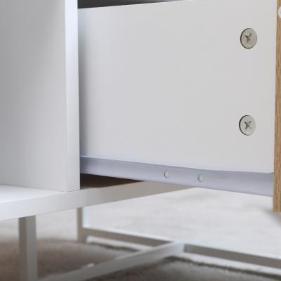 The Range Modern Coffee Table Rectangular Living Room Table with Storage Drawer - White