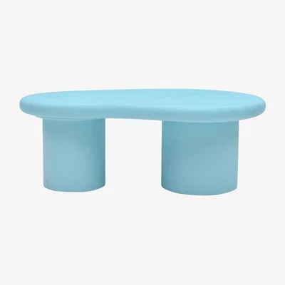 The Range Malda Mango Wooden Medium Low Coffee Table - Blue