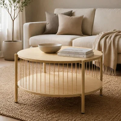 The Range Tuxford Wood Coffee Table - Oak effect