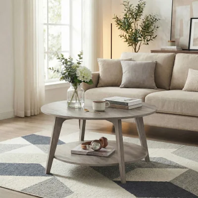 The Range VASAGLE 80 x 45 cm Heather Greige Coffee Table - Heather Greige