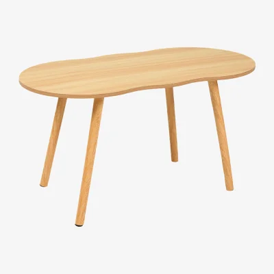 The Range Modern Single Tier Coffee Table with Wood legs