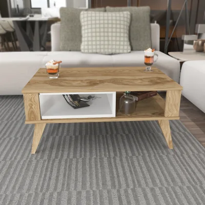 The Range IONIS COFFEE TABLE - Oak and White