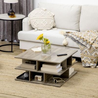 The Range Square Coffee Tables for Living Room, Modern Cocktail Table - Grey