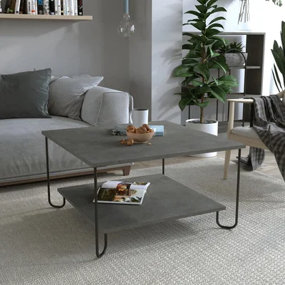 The Range Marbo Modern Coffee Table Multipurpose - Retro Grey