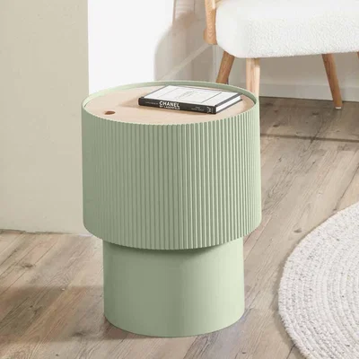 The Range Round Storage Coffee Table - Sage