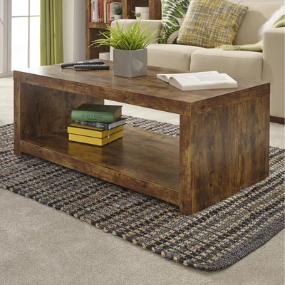 The Range Jakarta Coffee Table with Shelf - Mango Wood