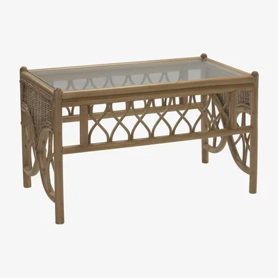 The Range Oslo Cane Coffee Table Light Oak - Light Oak