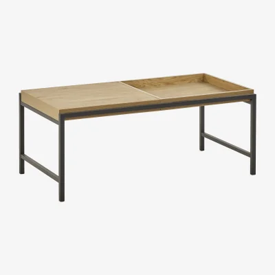 The Range Reuben tray coffee table - Oak Effect