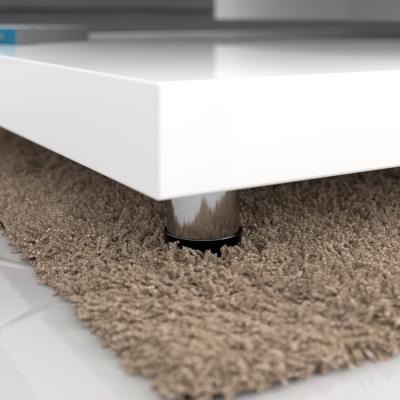 The Range High Gloss White Coffee Table with Rotating Layers - White Gloss