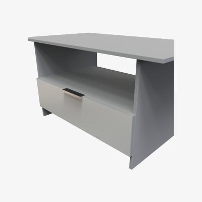 The Range Plymouth Ready Assembled Bottom Drawer Coffee Table - Uniform Grey & Dusk Grey