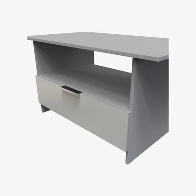 The Range Plymouth Ready Assembled Bottom Drawer Coffee Table - Uniform Grey & Dusk Grey