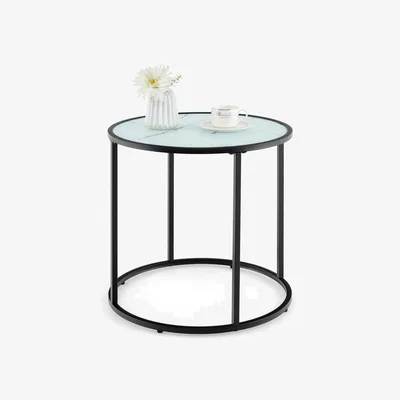 The Range 50cm Round Coffee Table - White