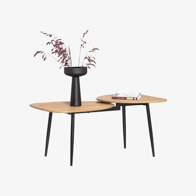 The Range Lucent Coffee Table with 2 Table Tops - Neutral