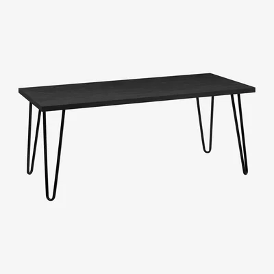 The Range Owen retro coffee table - Black Oak