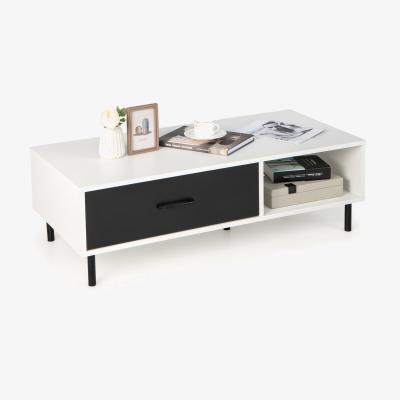 The Range Modern Accent Center Coffee Table  - White