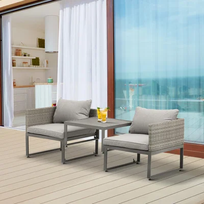 The Range 3 in 1 Coffee Table Lounger  -  Grey