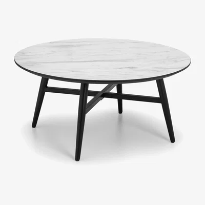 The Range Firenze Marble Effect Coffee Table - White Marble