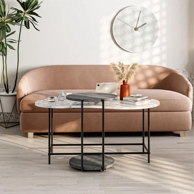 The Range Cuddle Modern Nesting Coffee Table - Retro Grey