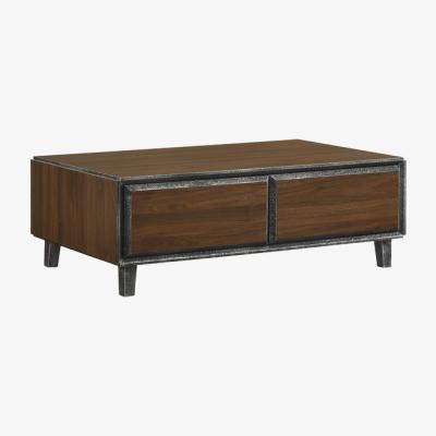 The Range Bretton Coffee Table With Two Drawers - Walnut