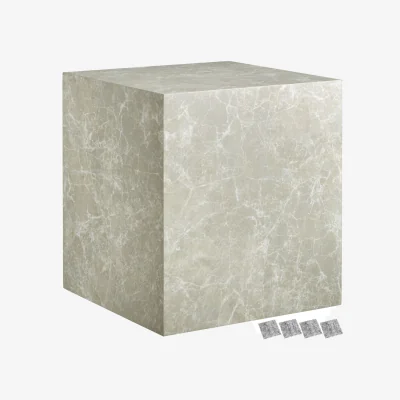 The Range Coffee Table Lasley Cube Design Luxury Materials - Travertine Look / Travertine look