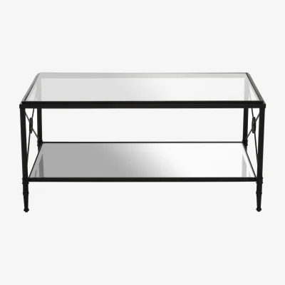 The Range Axis Coffee Table With Black Finish Frame - Black