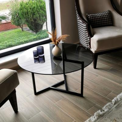 The Range Trio Coffee Table Smoked Glass S402F -75cm - Mirror