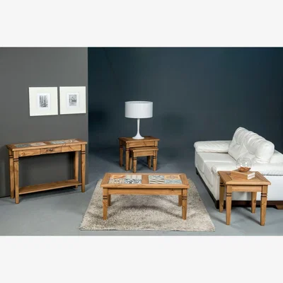 The Range Salvador Tile Top Coffee Table - Pine