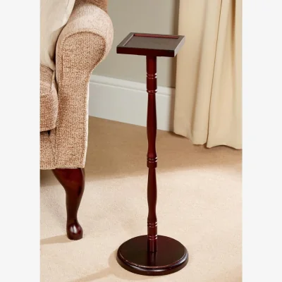 The Range Tall Wooden Teacup Stand Table - Brown