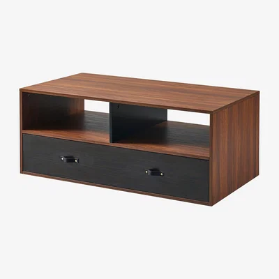 The Range Henry Coffee Table - WalnutBlack - Black