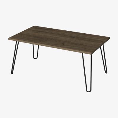 The Range Otello Coffee Table with Metal Legs - Walnut