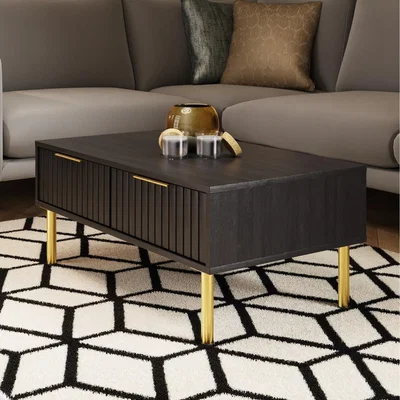 The Range Nervata Coffee Table - Black