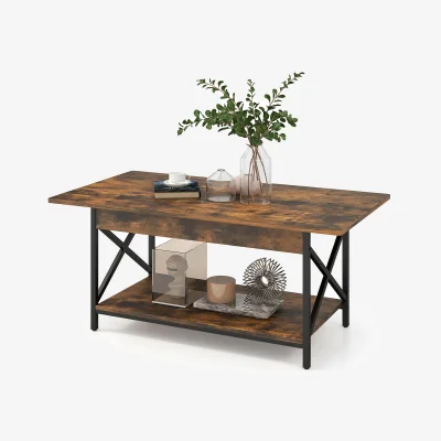 The Range Center Snack Tea Table - Brown
