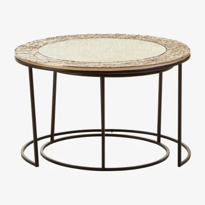 The Range Akola Set Of 2 Nesting Coffee Tables - Black