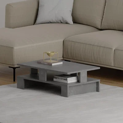 The Range Mansu Modern Coffee Table Multipurpose - Retro Grey