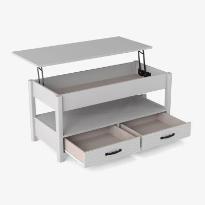 The Range COSTWAY Farmhouse Accent Lift Top Coffee Table with Storage