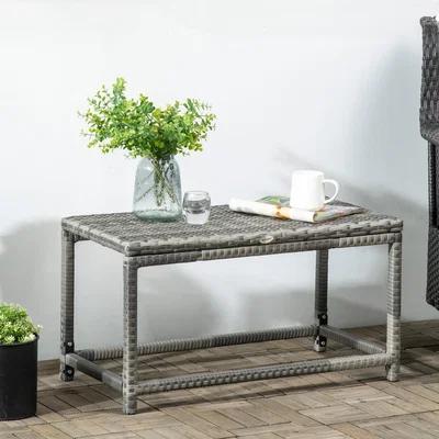 The Range Outdoor Coffee Table Garden Side Table for Patio Balcony - Grey