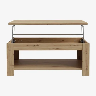 The Range Brimble Rising Coffee Table, Artisan Oak-Look Matt Finish - Natural