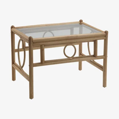 The Range Madrid Cane Coffee Table Light Oak - Light Oak