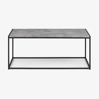 The Range Staten Coffee Table - Concrete/Black