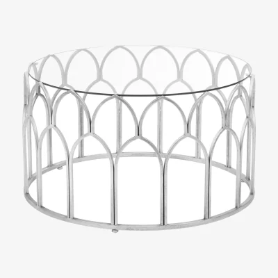 The Range Merlin Silver Leaf Coffee Table. - Silver