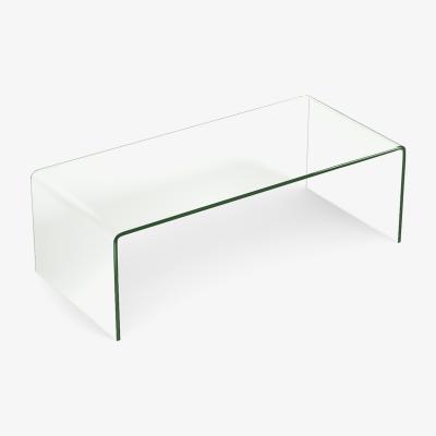 The Range Costway U-shape Glass Coffee Table-Transparent - Transparent