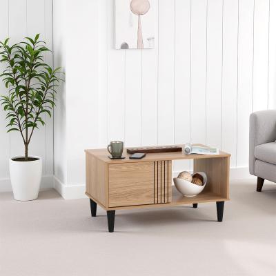 The Range Tessa 1 Door Coffee Table - Natural Oak
