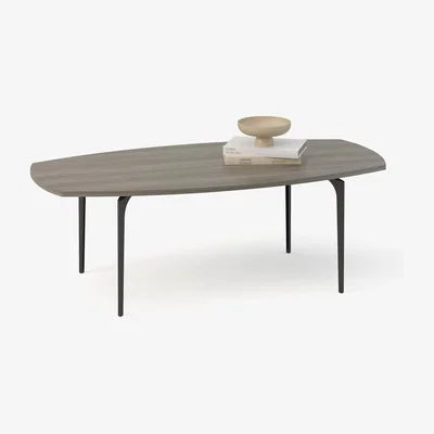 The Range Arte Eliptical Coffee Table - walnut