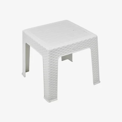 The Range Square Rattan Coffee Table - White