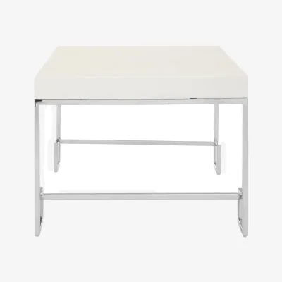 The Range Allure Chrome Angled Legs Coffee Table - Silver