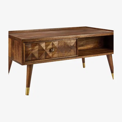 The Range Hope Solid Mango Wood Coffee Table - Brown