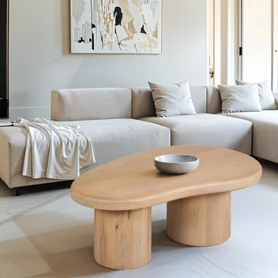 The Range Ajmer Solid Wood Coffee Table - Brown