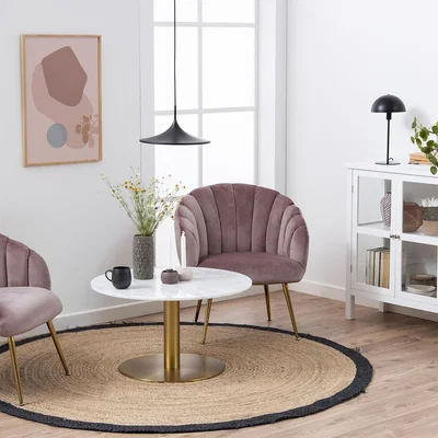 The Range Corby Round Coffee Table - Gold